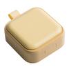 4 Compartments Travel Medicine Organizer Sealed Small Medicine Box Weekly Medicine Case Portable Vitamin Container Square Yellow