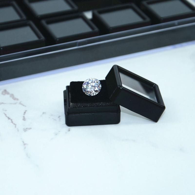 15 Slot Crystals Display Box with Sturdy Acrylic and Soft Interior Accessory for Jewelry and Gemstones Presentation