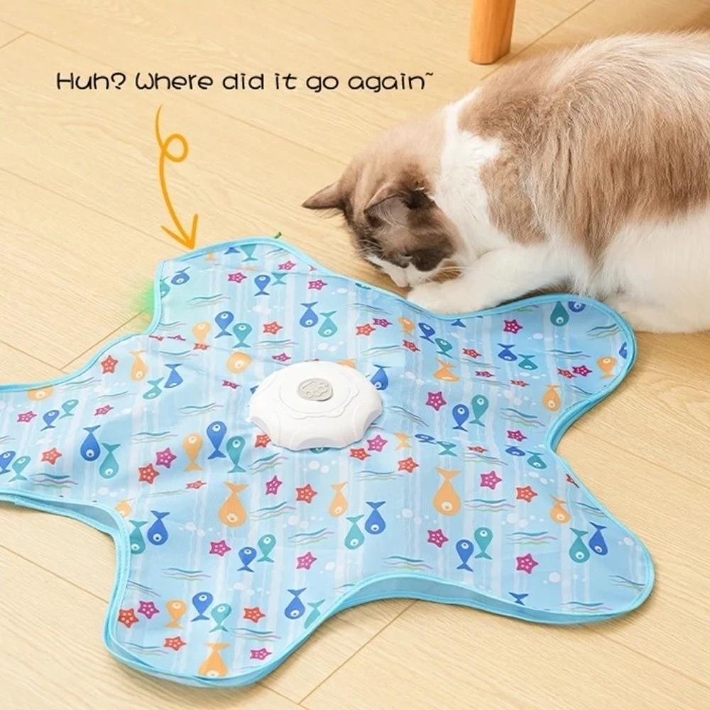 Squeaky Motion Activated Smart Cat Toy Mouse Design Kitten Teaser Toy Indoor Play