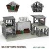 Military Sentry Tower Puzzle Assembly Building Blocks