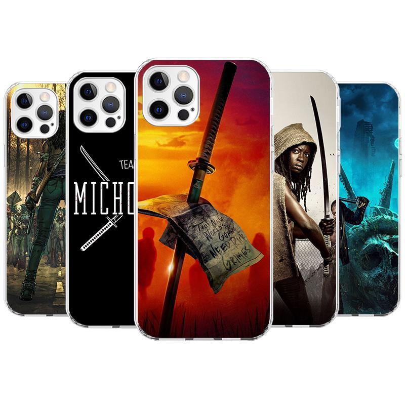 

Чехол для телефона «Ходячие мертвецы Мишон» для Apple iPhone 11 12 13 15 14 Pro 7 XR X XS Max 8 Plus + Mini SE с индивидуальным принтом Soft Co