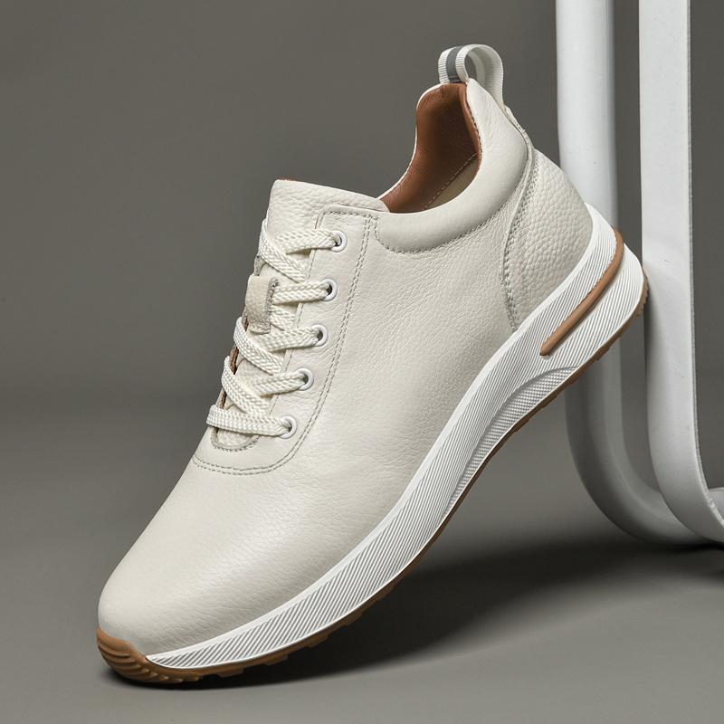 Fashion Summer Genuine Leather Shoes Handmade Casual Shoes Fashion Designer Tenis Masculino All-match Male Skateboard Footwear Sneakers