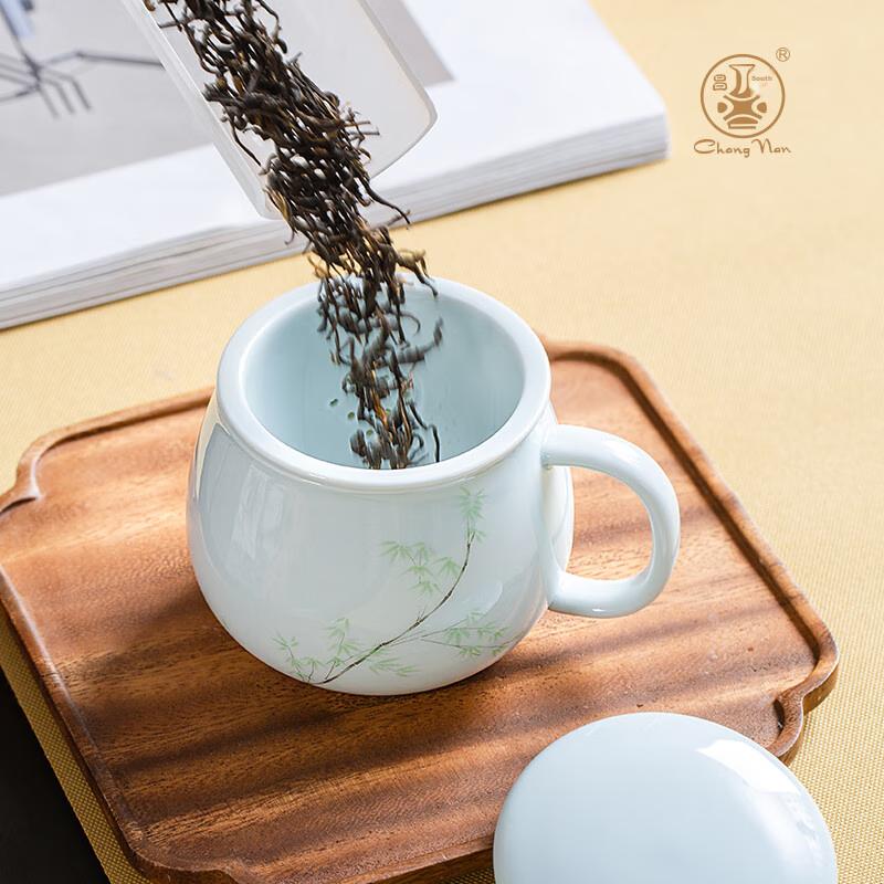 Changnan Tea Cup, Yingqing Ceramic, Jingdezhen Tea Infuser Mug with Filter And Lid, Office Tea Brewing Cup, Step by Step Promotio