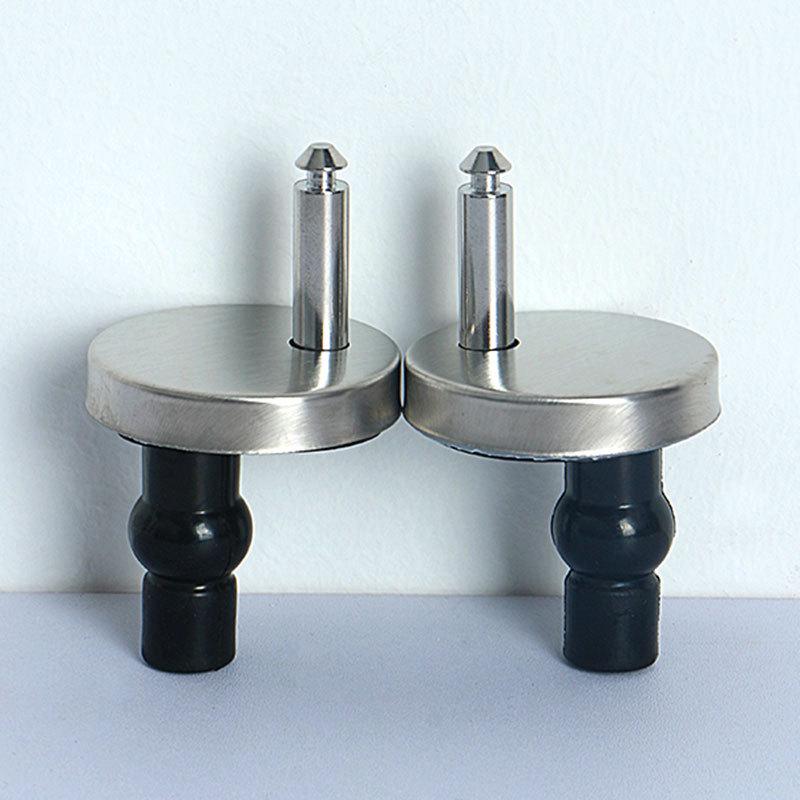 Universal Stainless Steel Toilet Seat Mounting Kit with Quick-Release Buckle
