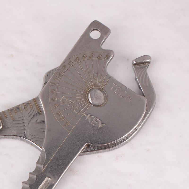 Portachiavi Multi-Tool 8-in-1 per Campeggio e Sopravvivenza | Cacciavite Pieghevole, Apribottiglie | Pinze Utili Compatte da Esterno con Chiave