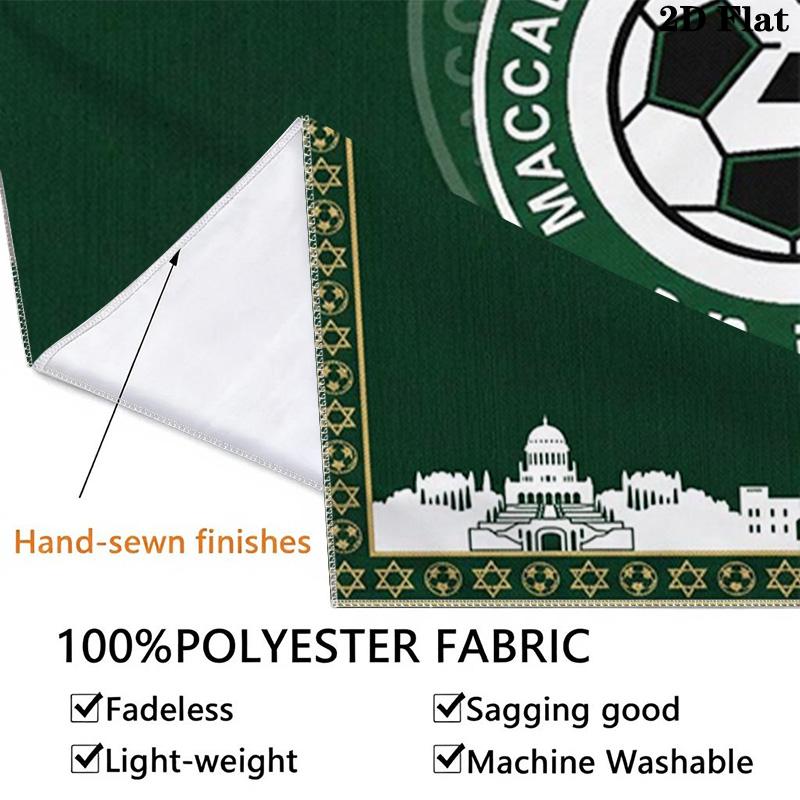 Haifa FC Wall Tapestry Aesthetic Wall Hanging Printed Fabric Blanket Decorative Tapestries for Bedroom Living Room Home Decor