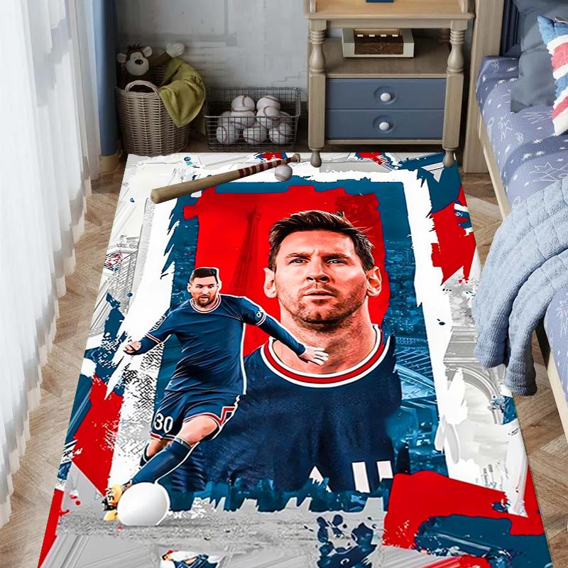 Ziel Messi: Triumph Rosa Teppich Fußmatte Druck Schutzpolster Kunst Badezimmerteppich