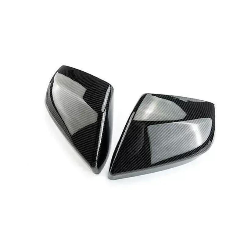 PAIR For 2013- Cadillac CT4 ATS Door Rearview Mirror Cover Exterior Cap Housing Side Wing Protective Shell Trim Car Decor