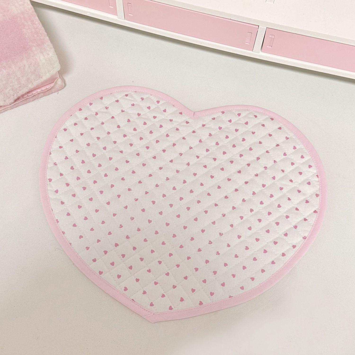 

Table Mat Ins Style Korean Style Polka Dot Table Mat Small Mat Pography Props Girly Heart Pink Love Coaster Placemat Decorate