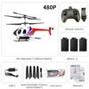 Helicóptero De Control Remoto Cámara 480P 2.4GHz Control Remoto Drone Giroscopio Estabilización Una Tecla