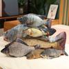 Simulering Funny Fish Plysj Leker Kjempe Utstoppet Myk Dyr Karpe Plysjpute Kreativ sovepute for barn Jenter Julegave