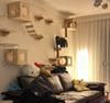Cat wall furniture climbing frame Wall-mounted cat ladder Pet home furnishings set Sisal ladder for sharpening claws