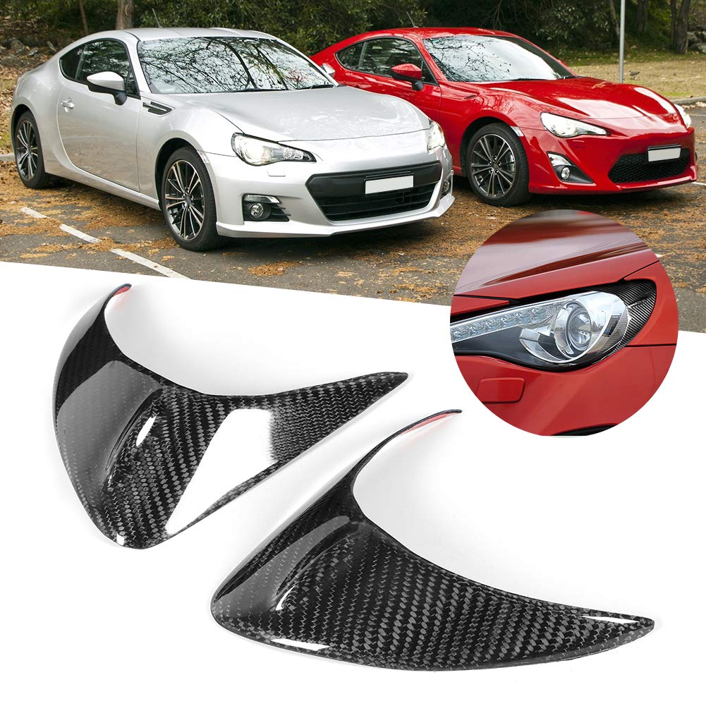Eyelid Eyelid Cover Headlight Eyebrow Carbon Fiber Headlight Trim Retain Appearance Easy Installation Practical
