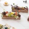 Aying Light Luxury Potted Shoe Cabinet Dining Table with French Retro Artificial Flower Decorations