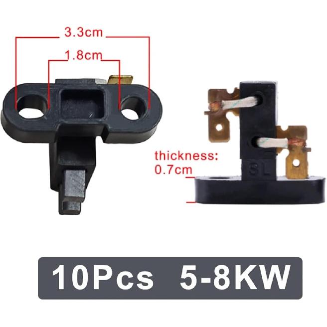 10PCS Gasoline Generator Carbon Brush Holder 168/188F for GX160 2-3KW and GX390 5-8KW Engine Generator Spare Parts(5-8kw)