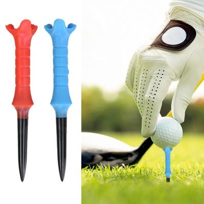 Unbreakable Golf Tees High Strength Not Easily Deformed Reusable Smooth Surface Stable Plastic Golf Tees Training Tool