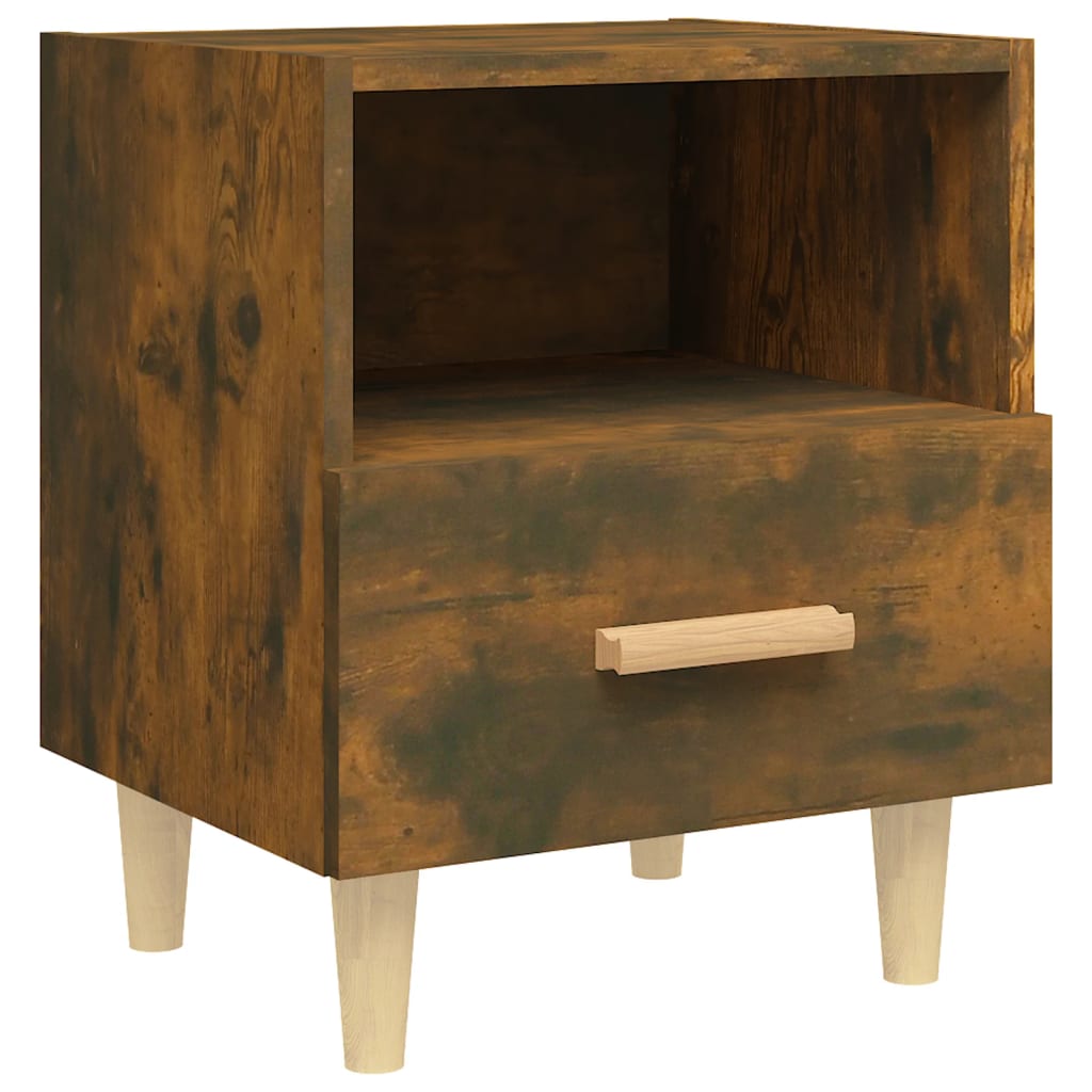 Nightstands 2 pcs Smoked Oak 40 x 35 x 47 cm