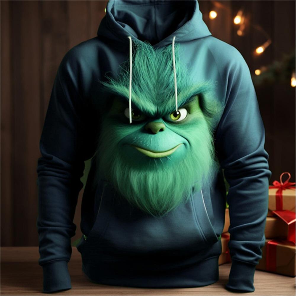 Modische Herren-Kapuzenpullover mit Grafikdruck Herbstkleidung Cartoons Freizeitkleidung Damen Pullover Oberteile Sweatshirts