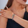Versatile Rhombus Zirconia Bracelet: Fashionable Inlaid Colored and White Zirconia Niche Design