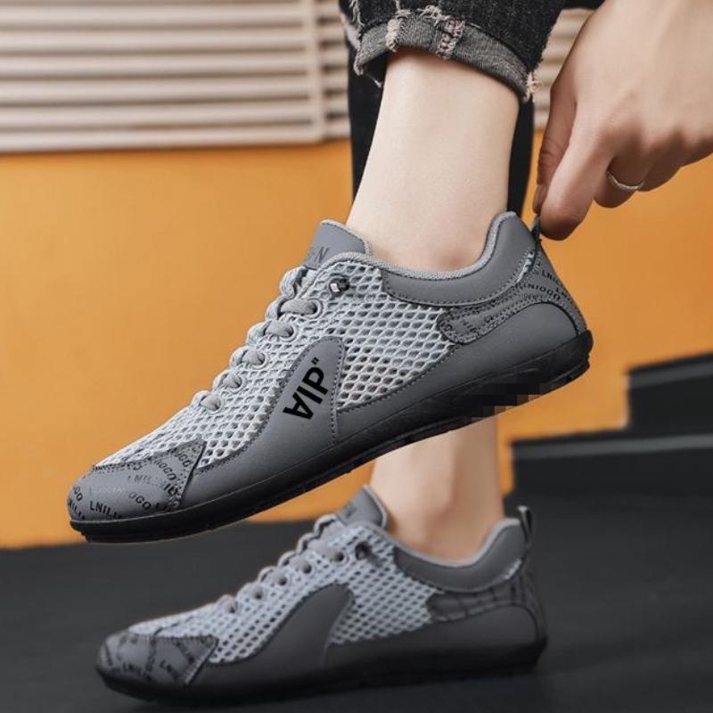 Summer Breathable Men's Sneakers Versatile Fashion Mesh Casual Shoes New Comfortable Low-top Soft-soled Vulcanized Shoes 2025