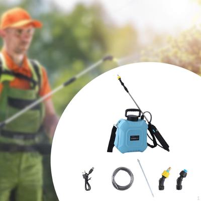 Electric Garden Sprayer with Mist Nozzles Adjustable Multipurpose Shoulder Strap Extendable