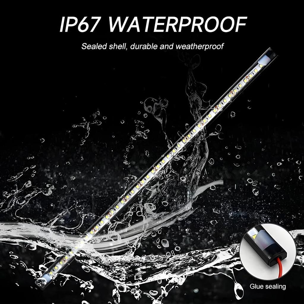 Car LED Work Light Kit, 12V Under Hood Work Inspection Lights, Automatic On/Off Underhood Work Light Kit, Waterproof IP67 Self-Adhesive Car LED