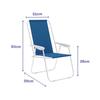 Folding Chair - MARBUENO - 59 X 83 X 51 Cm - Blue - Oxford and Steel - Foldable