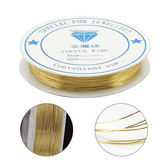 Accessory wire diameter 0.5mm 2 rolls total 20m craft copper art parts handicraft supplies DIY handmade silver + gold
