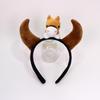Mascot New Year Headband Cartoon Plush Horse Headband Creative Horse Hair Hoop  Photo Prop