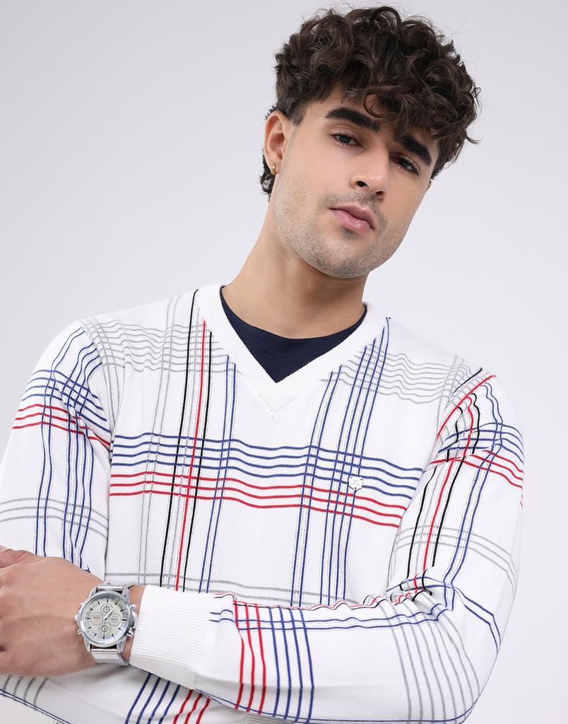 Monte Carlo Men's V Neck Full Sleeve Pullover