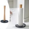 Modern Wooden Paper Towel Holder Tissue Kitchen Storage Rack Wrapping Stable Home for
