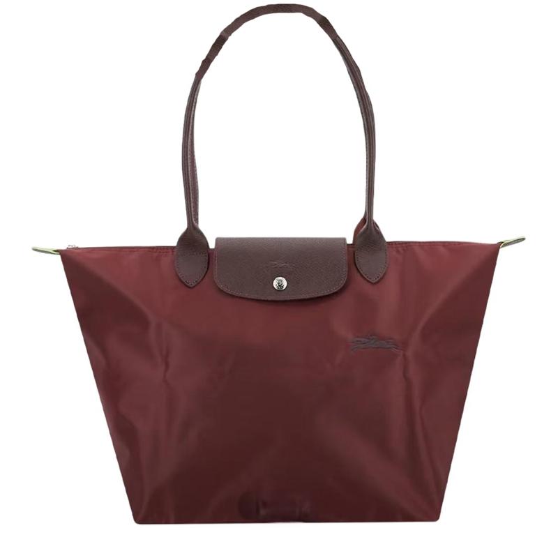 

Longchamp Le Pliage Brand Logo Design Nylon Tote Shopping Bag Handheld Shoulder Bag Large Women tote Pomegranate 1899919P98 Basic Set (Bag)
