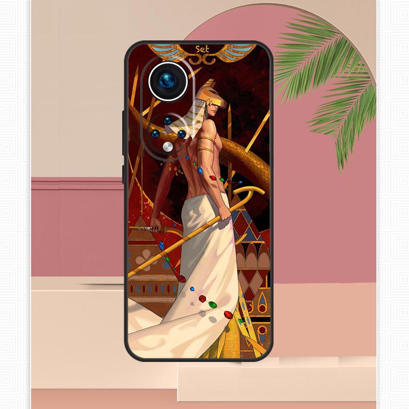 Egypt Nefertiti Anubis Ankh Case For Honor Magic 5 6 7 8 Pro Honor X9c X9b X9a X8b X8a X8c 50 70 90 400 200 Lite Cover