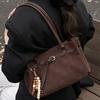Retro High-value Underarm Bag Women's 2025 New Large-capacity Suede Tote Bag Simple Shoulder Commuter Bag