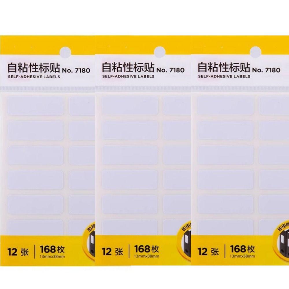 13 X 38mm Sticky Self Adhesive White Blank Note Labels Name Stickers Price Sticker Name Number Tags