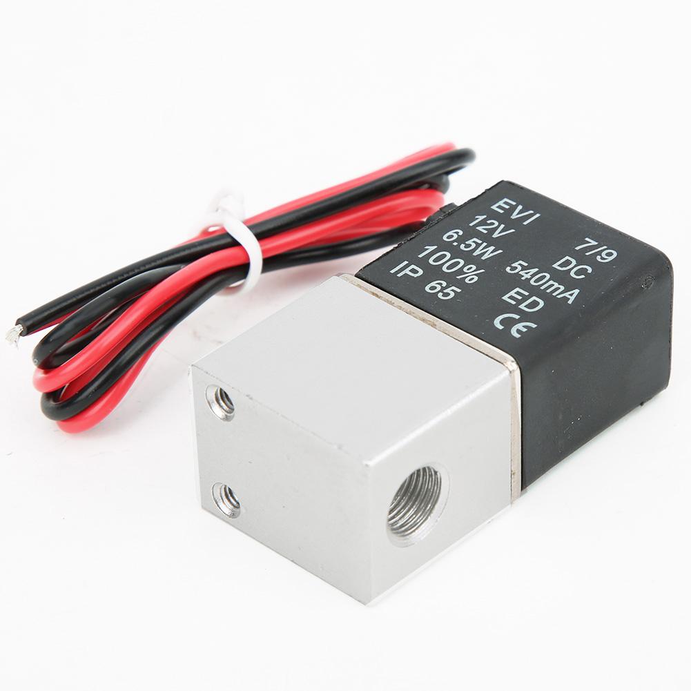Quick Response Solenoid Valve Water   Oil 2-Position 2-Way Aluminum Alloy Body Valve  12V