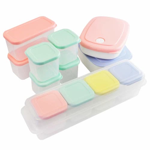 Skater Rice, Frozen, Pre-made Rice Container, Seal Container, Storage Container, 280ml, Thin, Powder Pastel, Blue SLG2
