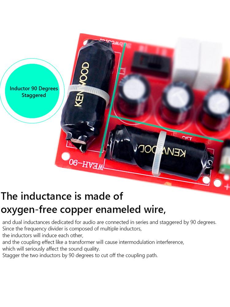 Bass Speaker 40Hz-400Hz Subwoofer Frequency Divider Stereo Theater DIY Divider Frequency Audio Treble Speaker