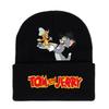 Jerry And Tom Cartoon Print Knitted Hat Hip Hop Cap Outdoor Fashion Gift Unisex