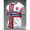 Summer Men's Football 3D Printed Crew Neck T-Shirt