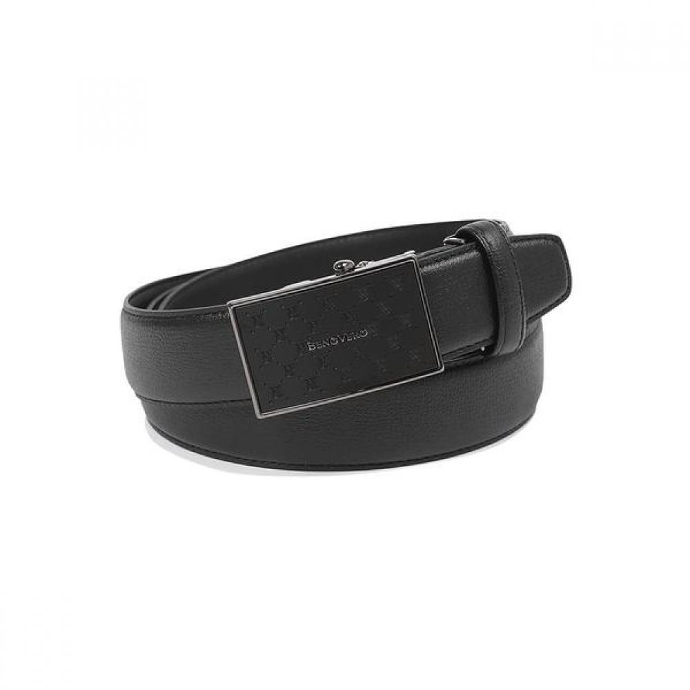 Benovero Men S Automatic Belt Black Long Square Bmg1acb1290k1 Single option