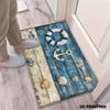 VIKAMA Vintage Nautical-Style Doormat, Non-Slip, Absorbent Bathroom Mat, Indoor/Outdoor Entryway Rug, Home Decor