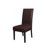 Waterproof PU Leather Dining Chair Covers, Stretch Oilproof Parsons Chair Slipcovers Removable Washable Kitchen Chair Protector for Dining Room