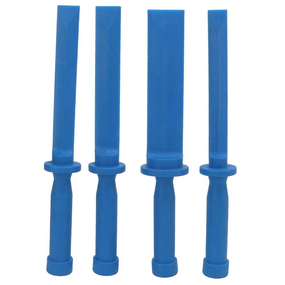 4PCS Anti-Slip Nylon Non-Mar Scraper Set Nylon Adhesive Remover Chisel Removal Pry Tool Auto Shop