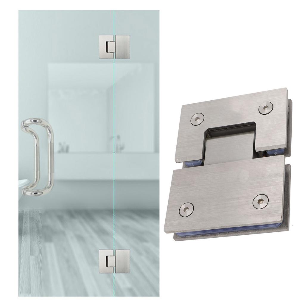 Rahmenloses Glasduschtürscharnier 180 Grad 120 lb Tragfähigkeit Hochbelastbares Badezimmertürscharnier für 8 mm bis 12 mm dickes Glas