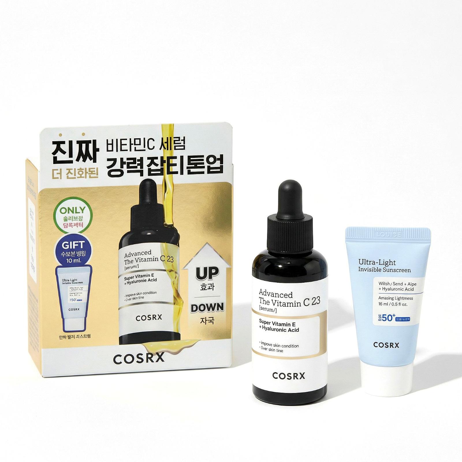 COSRX The Vitamin C 23 Serum 20g Special Set (+ Vitamin E Vitalizing Sunscreen 15ml)