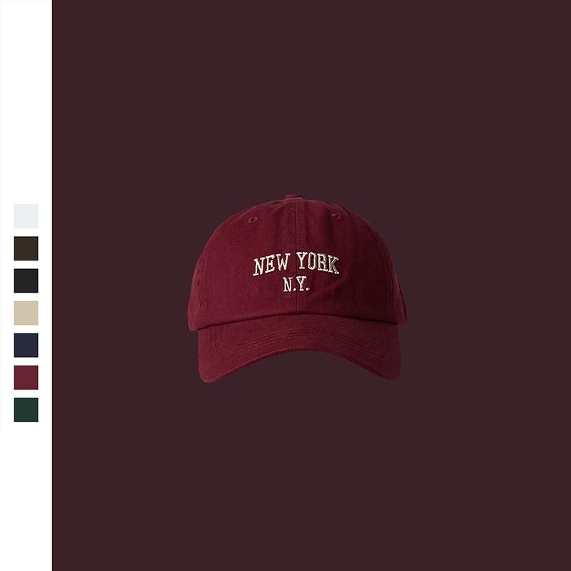Women Baseball Cap Vintage Washed Cotton Soft Top Dad Hat Retro Y2K Pink Love Heart Letter Embroidered Snapback Caps