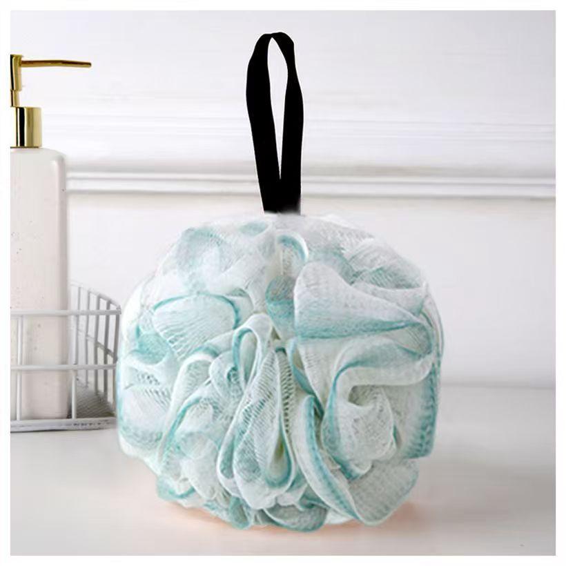 

Luxury Large Bath Sponge Set, Soft Durable Mesh Shower Ball with Hanging Rope, Ideal for Gentle Exfoliation and Rich Foam синій