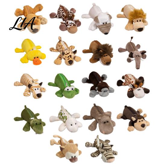 Soft Stuffed Pen Holder Plush Animal Pencil Case, Students Stationery Bag Case with Zipper, Large Capacity Multi-purpose Storage Pouch