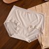 Women's 80s-Style Silk Blend Modal Panties, Seamless, Mid-Rise, Antibacterial, Pure Cotton Crotch.